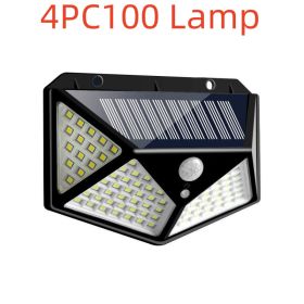 LED Solar Wall Light (Option: 4PC100 Lamp)